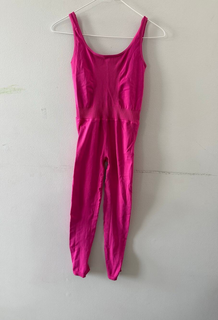 Free People FP Movement Womens Good Karma Jumpsuit Size XS/S Pink Onesie